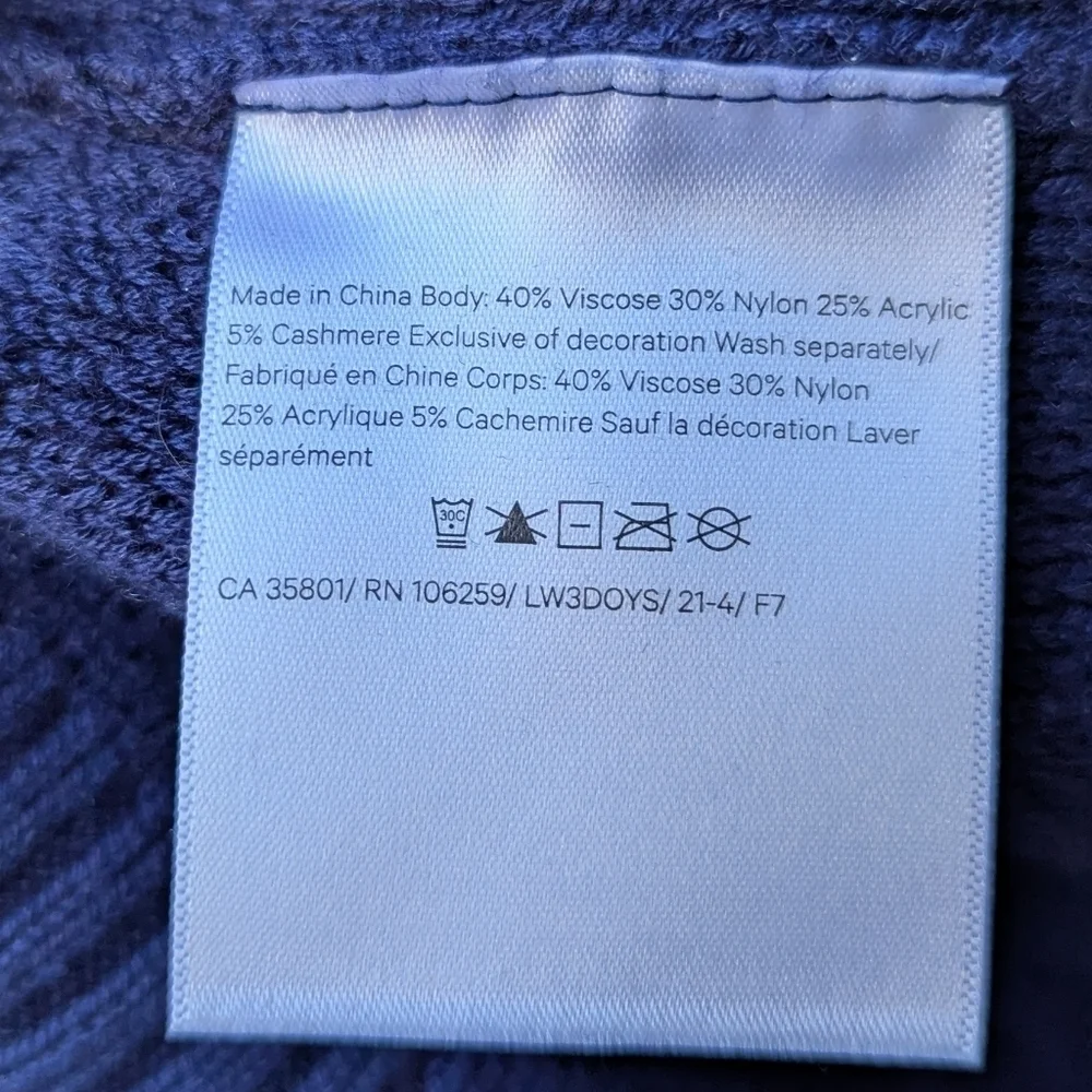 Lululemon Texture Play Crew Sweater Night Sea Blue Purple Size M/L